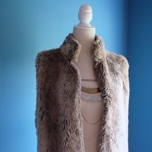 Fur & Crochet Vest